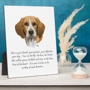 Beagle Keepsake Plaque