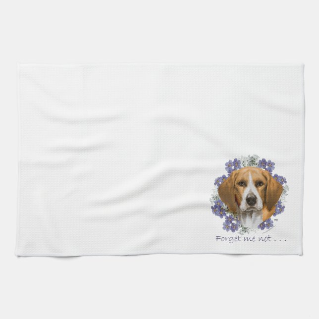 Beagle Keepsake Tea Towel (Horizontal)