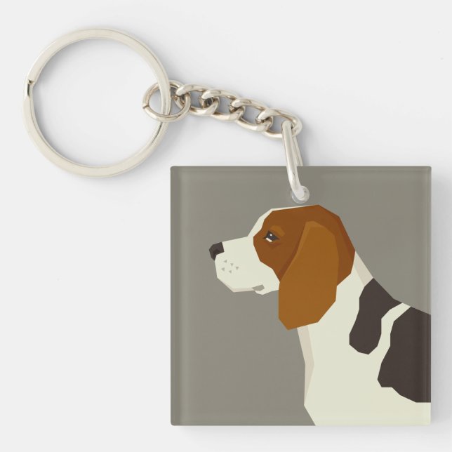Beagle Key Ring (Front)