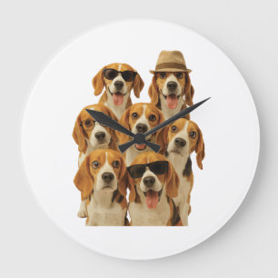 Beagle Large Clock