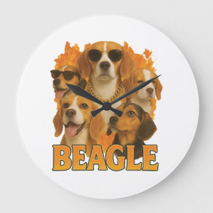 Beagle large clock