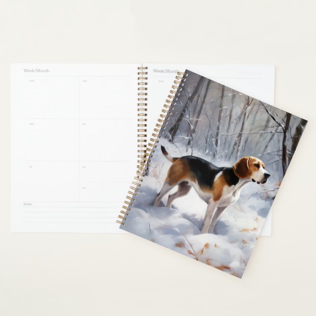 Beagle Let It Snow Christmas  Planner (Display)