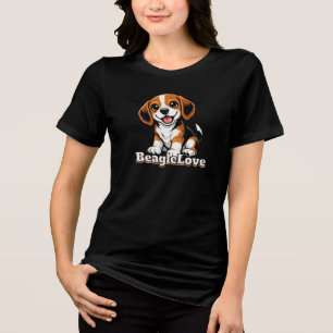 Beagle Love Dog Lovers Tri-Blend Shirt