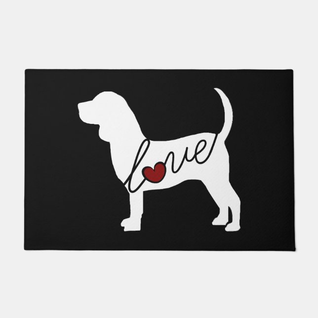 Beagle Love Doormat (Front)
