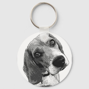 Beagle Love Key Ring