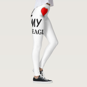 beagle love leggings