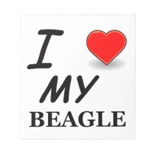 beagle love notepad