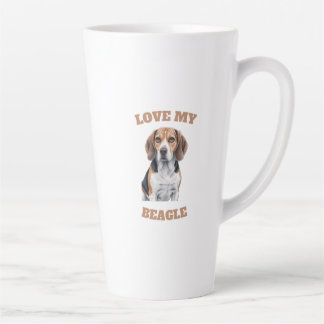 Beagle Lover Design Latte Mug