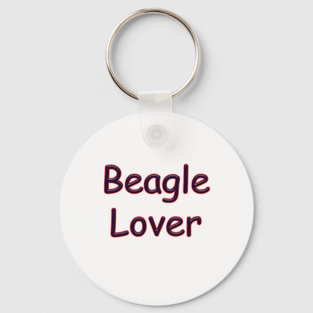 Beagle Lover Keychain (Front)