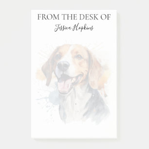 Beagle Lover Monogrammed Dog Post-it Notes