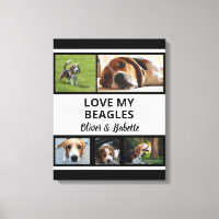 Beagle Lovers Custom Puppy and Dog Photo Collage