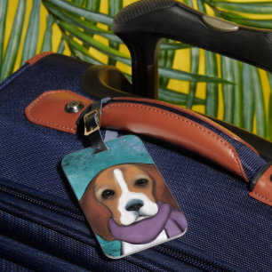 Beagle Luggage Tag