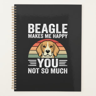Beagle Makes Me Happy Dog Lover Planner