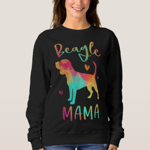 Beagle Mama Colourful Beagle Gifts Dog Mum Sweatshirt