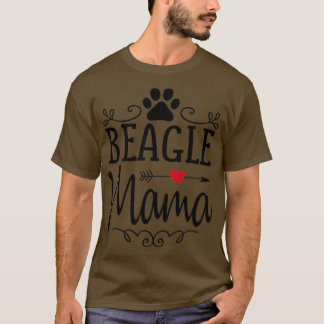 Beagle Mama Love Heart T-Shirt