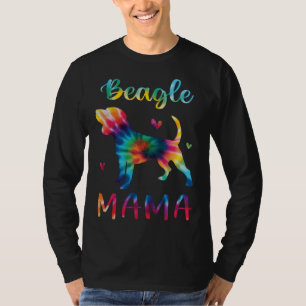 Beagle Mama Tie Dye Dog Mom Mothers Day T-Shirt