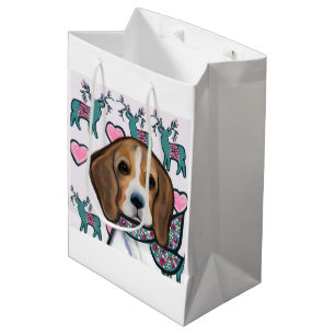 Beagle medium gift bag