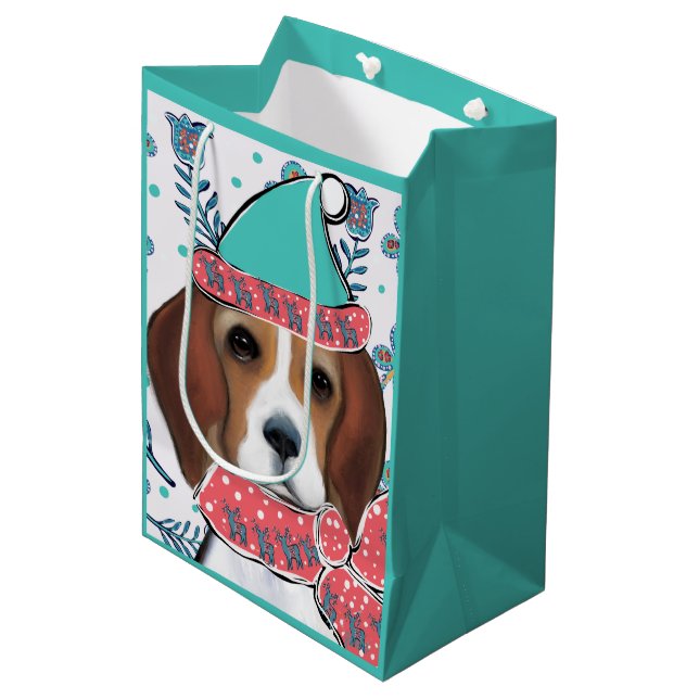 Beagle Medium Gift Bag (Front Angled)