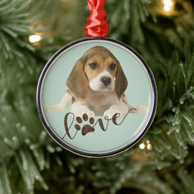Beagle   metal tree decoration (Tree)
