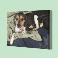 Beagle Mix Dog Low-Poly Digital Art