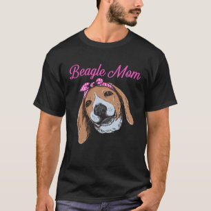 Beagle Mom  Cute Dog Mum Girlie Women s T-Shirt