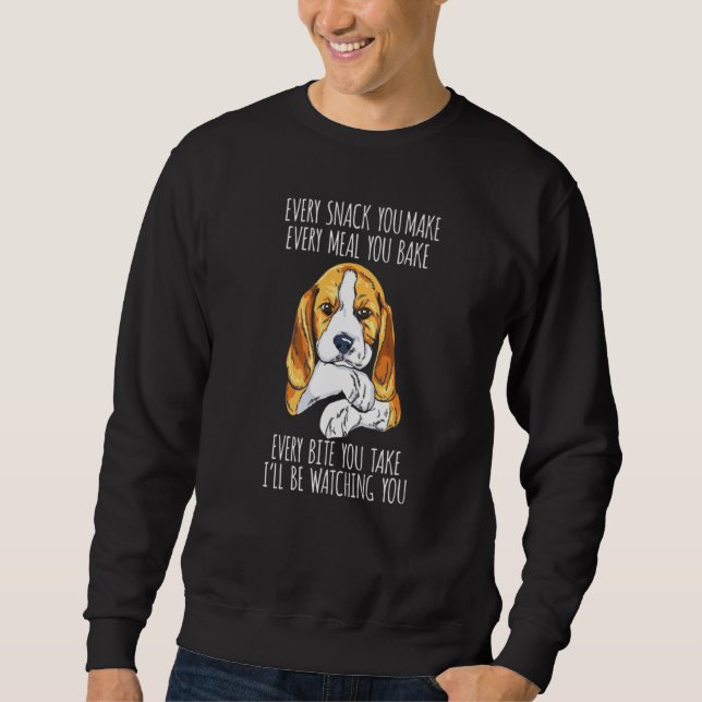BEAGLE MOM DAD FUNNY DOG SWEATSHIRT (Front)