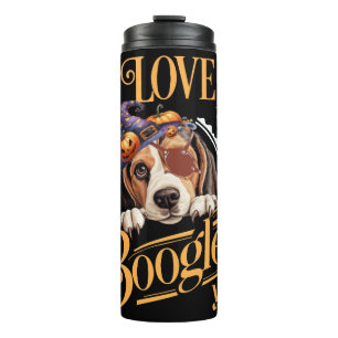 Beagle Mom Halloween Dog Lover Thermal Tumbler