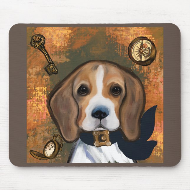 Beagle    mouse pad (Front)