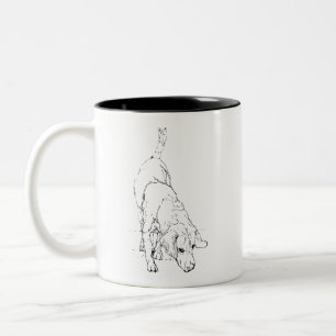 Beagle Mug – Hand Drawn Ink Dog Coffee Mug