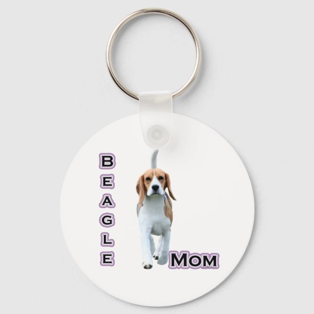 Beagle Mum 4 - Keychain (Front)