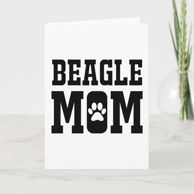 Beagle Mum Card (Front)