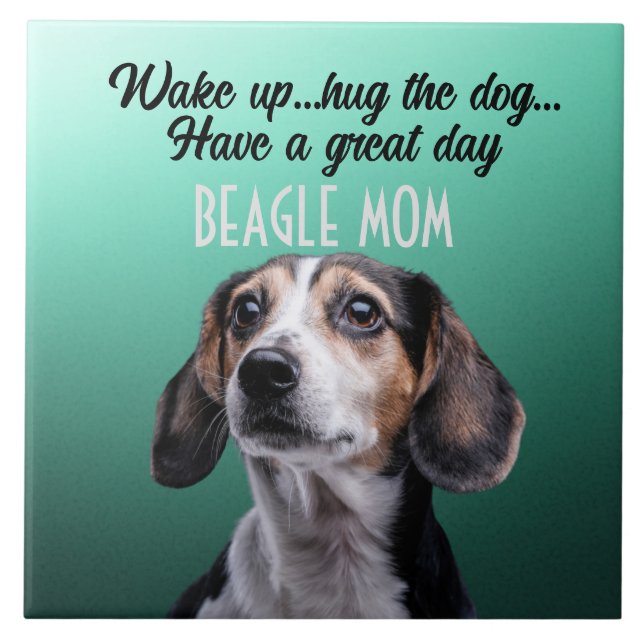 Beagle Mum Ceramic Tile (Front)