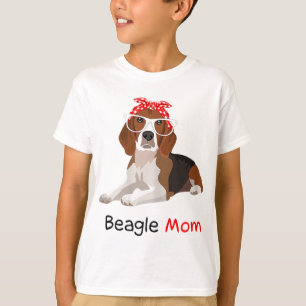 Beagle Mum Dog Bandanna Pet Lover Gift Womens Beag T-Shirt