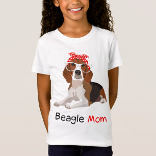 Beagle Mum Dog Bandanna Pet Lover Gift Womens Beag T-Shirt