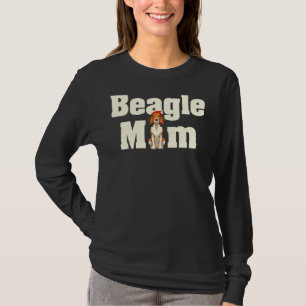 Beagle Mum Dog Owner Women Cute Animal Pet Mummy B T-Shirt