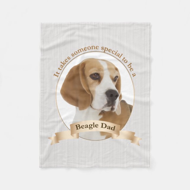 Beagle Mum Fleece Blanket (Front)
