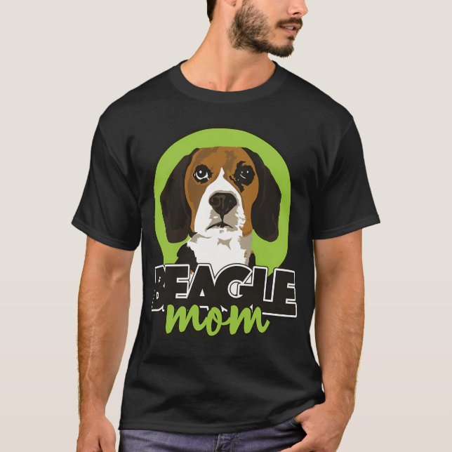 Beagle Mum - green T-Shirt (Front)