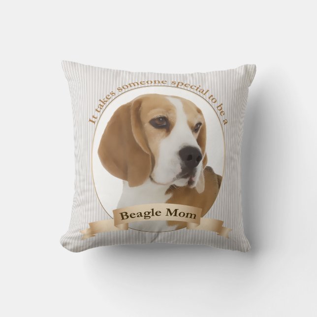 Beagle Mum Pillow (Front)