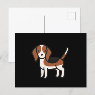 Beagle New Cartoon Postcard