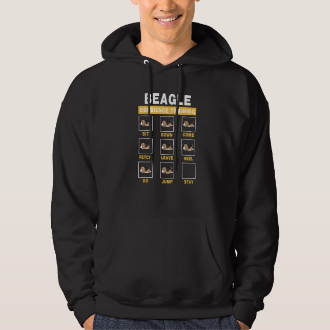 Beagle Obedience Training Dog Guide To Trainer Fun Hoodie (Front)