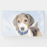 Beagle Painting - Cute Original Dog Art