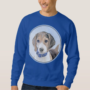 Beagle Painting - Cute Original Dog Art Sweatshirt