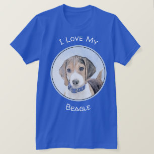 Beagle Painting - Cute Original Dog Art T-Shirt