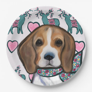 Beagle        paper plate