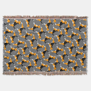 Beagle pattern throw blanket