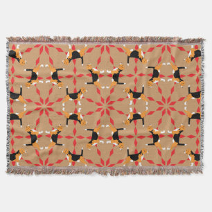 Beagle pattern throw blanket