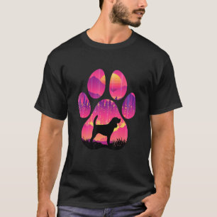Beagle Paw Mom Dad Dog  Women Men T-Shirt