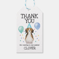 Beagle Pawty Dog Birthday Thank You Favour Gift Ta