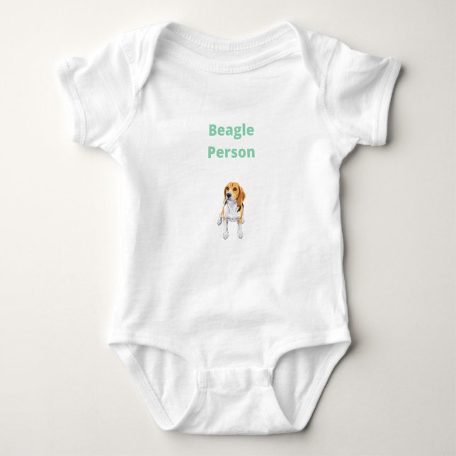 Beagle Person - Beagle Baby Bodysuit (Front)