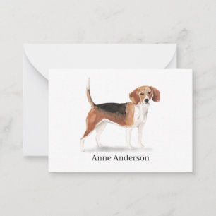 Beagle personalized Note Card